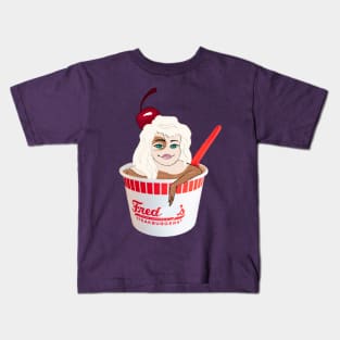 Ice Cream Lady Kids T-Shirt